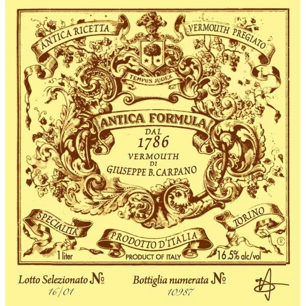 Carpano Antica Formula Sweet Vermouth (1 Liter) - Image 2