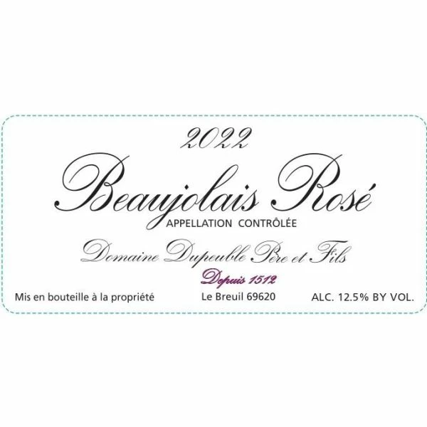 Domaine Dupeuble Beaujolais Rose 2022 - Image 2