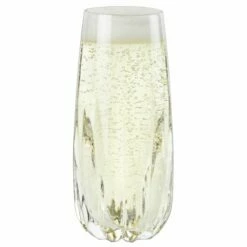 Viski Crystal Stemless Champagne Flutes (Set Of 2)