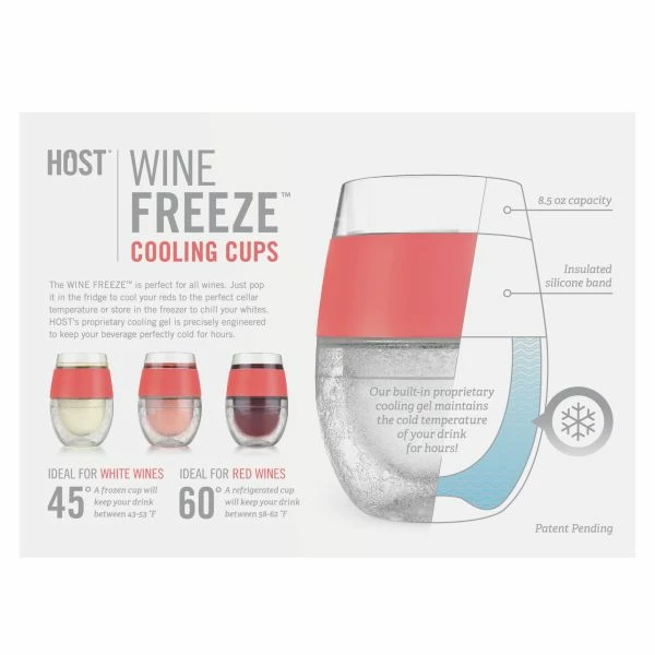 Wine FREEZE Cooling Cups (Set Of 2) - Image 4