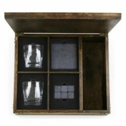 Legacy Whiskey Box Gift Set (Oak Wood)