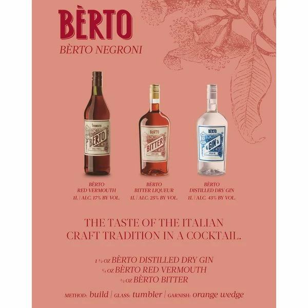 Berto Ross Da Travaj Vermouth (1 Liter) - Image 2