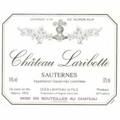 Chateau Laribotte Sauternes (375ML Half-bottle) 2020