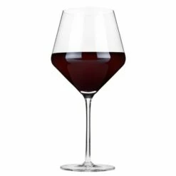 Viski Crystal Burgundy Glasses (Set Of 2)