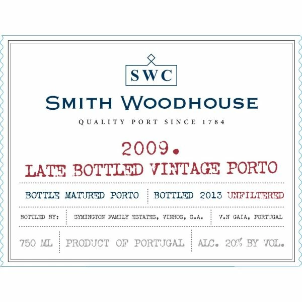 Smith Woodhouse Late Bottled Vintage Port 2009 - Image 2